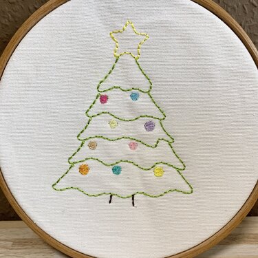 Stickdatei "Weihnachtsbaum" redwork 10x10, 13x18 Applikation Weihnachten - Sticken