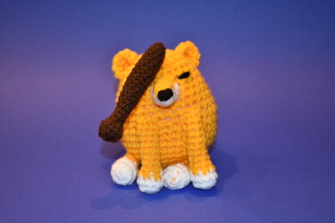 Shiba Inu DOG with mace • BONK! Doge Meme • Crochet Pattern • Amigurumi PDF
