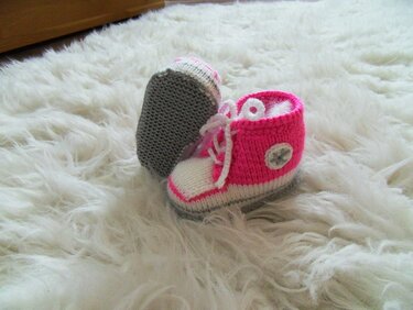 Baby Turnschuhe - Stricken