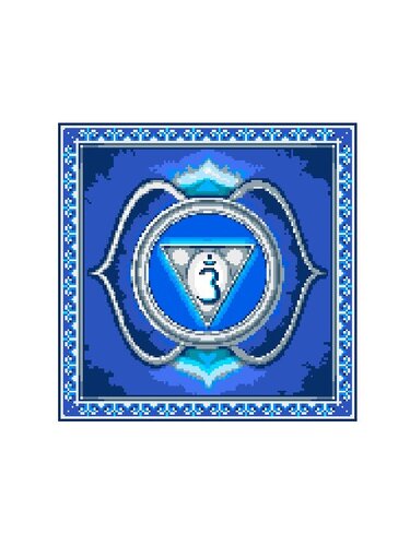 AJNA CHAKRA - THIRD EYE - pattern for sc crochet blanket