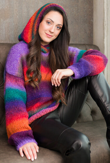 Evelyn - Kapuzenpullover im Farbverlauf - Bild 4