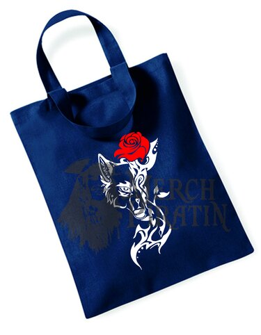 Plotterdatei Wolfskopf mit Rose - Plotting