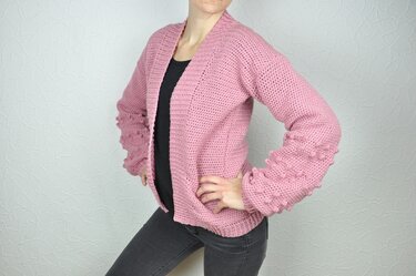 Häkelanleitung Kuscheljacke LANA - anfängergeeignet (S/M & L/XL) - Bild 2