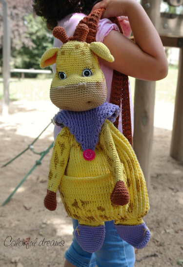 Häkelanleitung Rucksack Giraffe - Bild 5