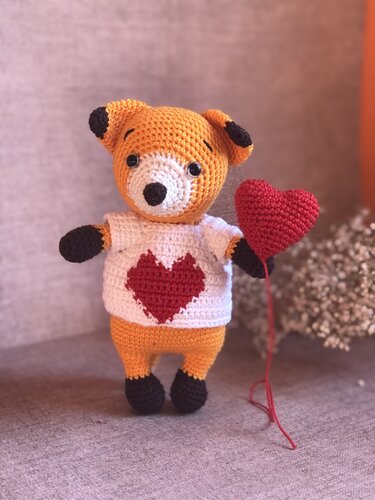 Häkelanleitung Kleidung für Puppen, Herz