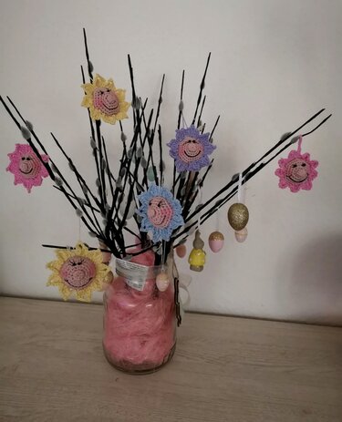 Crochet Pattern Pendant Cheeky Flower