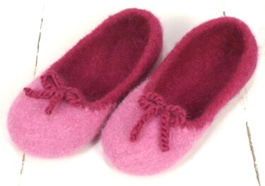 Strickanleitung Filzschuhe "Ballerina" - Bild 2