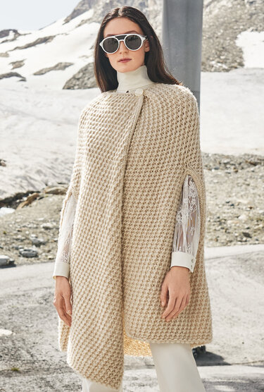Strickanleitung: Schmales Cape mit Diagonalstrukturen - Bild 6