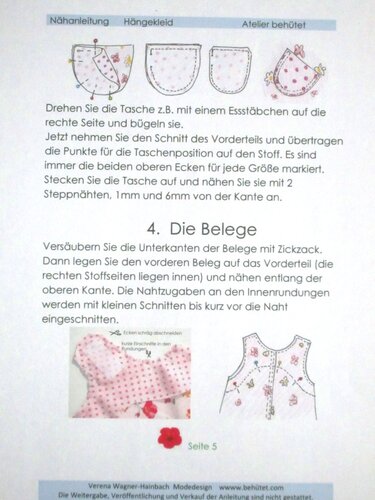 Nähanleitung + Schnitt Hängekleid für Kleinkinder 68-104 - Bild 3