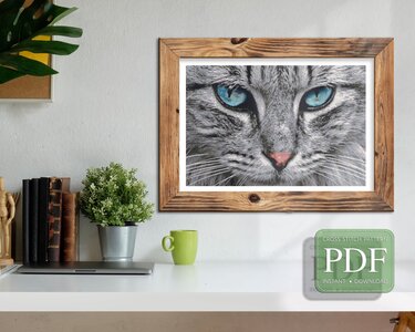 Cool Cat > Cross Stitch Pattern PDF - Embroidery