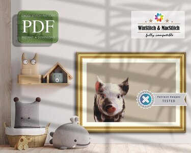 Lucky Pig > Cross Stitch Pattern PDF - Embroidery