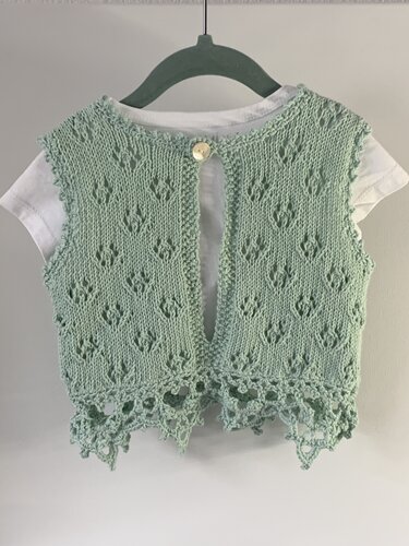 Strickanleitung  - kurzes Shirt / Top für kleine Mädchen "Lollypop"