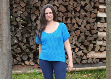 Summer top pattern women and child, bundle, English in standard U.S. terms - Crochet