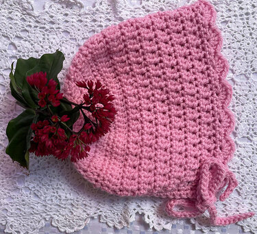 Crochet Alpine Baby Bonnet Pattern