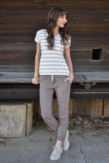 Sweathose Damen – E-Book Schnittmuster Gr. 32-58 – Abby - Nähen