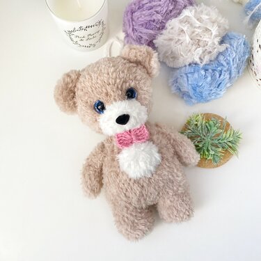 Crochet Pattern Teddy Bear. Amigurumi plush teddy bear animal