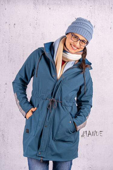 Softshellmantel Damen – E-Book Schnittmuster 32-58 – Carry - Nähen