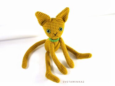 Crochet Cat Pattern Amigurumi Cat Abyssinian Cat
