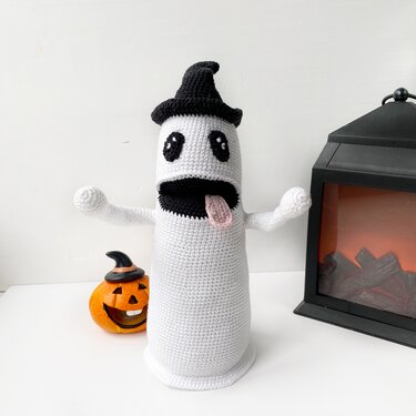 Crochet Ghost Pattern toy. Amigurumi For Halloween pattern PDF