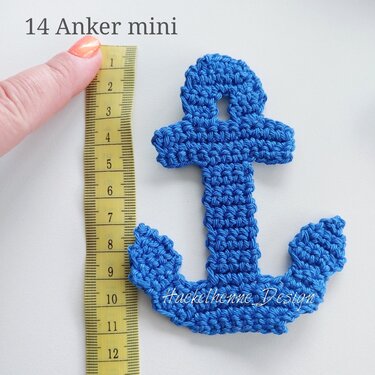 Häkelanleitung "Anker" Applikation - Bild 3
