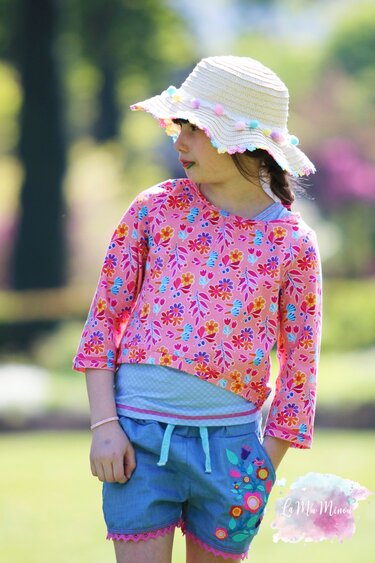 Cropshirt Kinder – E-Book Schnittmuster Gr. 86-176 – Amy - Bild 12