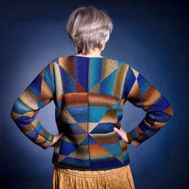 Jacke Geometric - Stricken