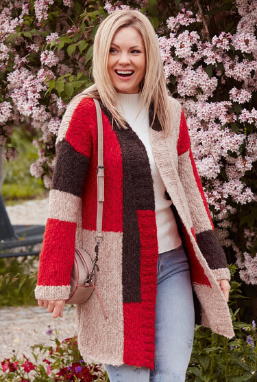 Jacke mit Farbflächen in Knooking-Technik - Bild 2