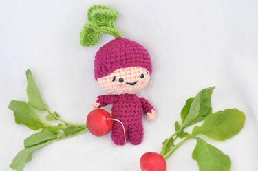 Häkelanleitung Gemüslinge im Set - 5 Anleitungen, schnell & einfach