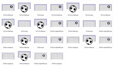 Fußball Tor Stickdatei - Sticken