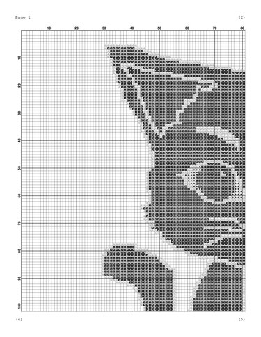 Cross stitch cat,black pattern - Embroidery