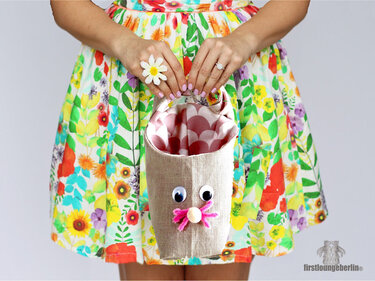 Osterkörbchen Utensilo zum Wenden Schnittmuster und Anleitung Osterkorb - Nähen