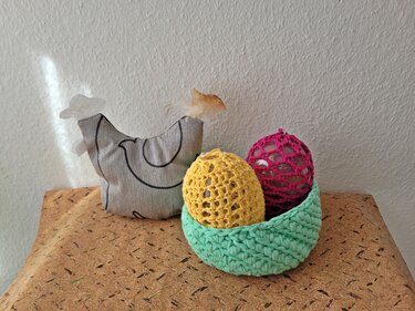 Gehäkelte Ostereier in Lieblingsfarben - Häkeln