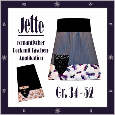 Nähanleitung Rock "Jette" Gr. 34-52