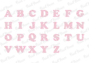 Digital Paper Scrapbooking - ABC Buchstaben Alphabet - Basteln