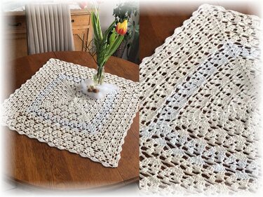 Häkelanleitung Mitteldecke Tischdecke Tulpentanz