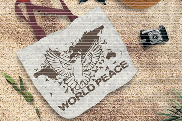 World Peace Plotterdatei SVG DXF FCM - Plotting