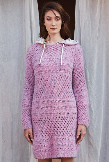 Strickanleitung: Coole Tunika mit Transparenz