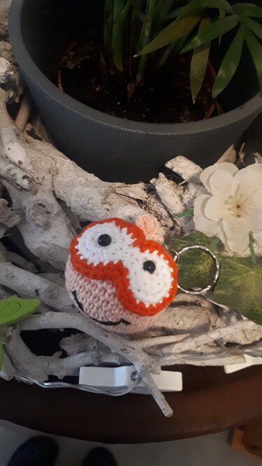 Schlüsselanhänger "Blobby" - Häkeln