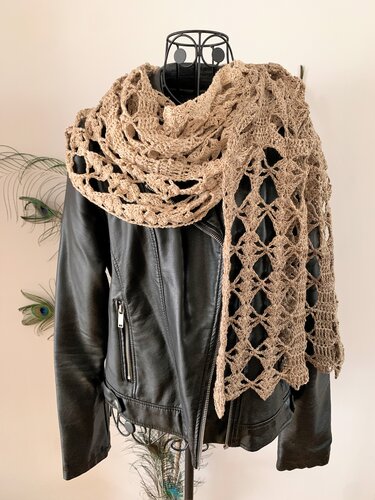 Crochet pattern stole "Penthesileia"