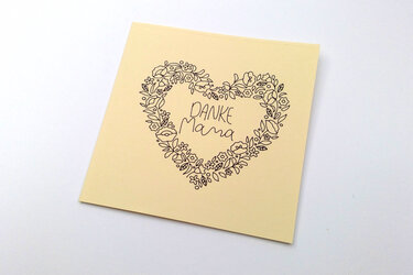 Singleline Muttertag Plotterdatei SVG DXF FCM - Plotting