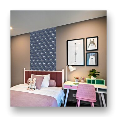 Digital Papier nahtlos Motiv Reh Scrapbooking Wallpaper blue - Basteln