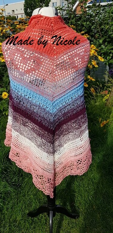 Häkelanleitung Mehrecktuch Sternzeichen "Waage" - Bild 4