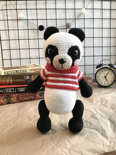 Crochet bear Panda amigurumi stuffed doll EASY Crochet Pattern (PDF file)