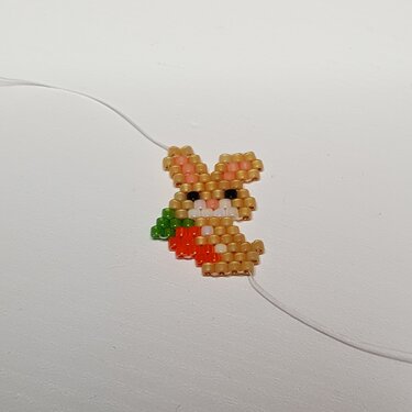 Häschen mit Karotte / Ostern / Anhänger - Basteln