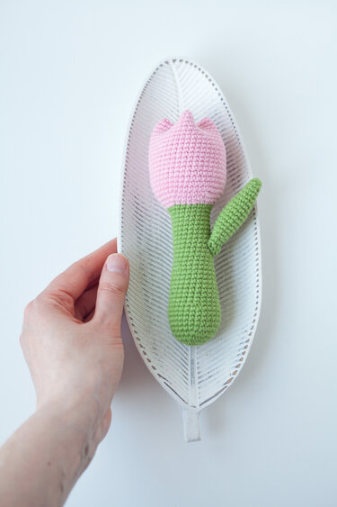 Tulip Baby Rattle - Crochet Pattern