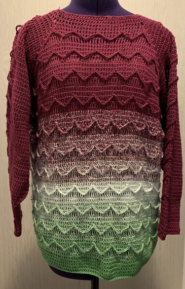 Damen Pullover *Jaden* Raglanpasse häkeln