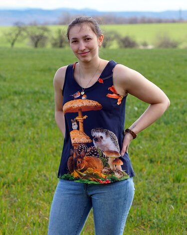 Shirt , Sommer Top Luisa nähen mit Schnittmuster und Beamer Datei - Bild 10