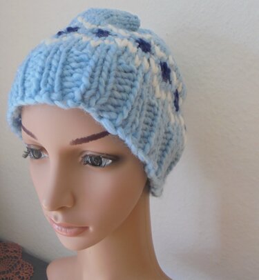 Strickanleitung Mütze und Fausthandschuhe mit Norwegermuster - Bild 3