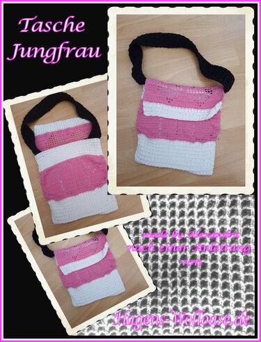 Häkelanleitung Tasche Sternzeichen "Jungfrau"