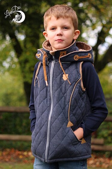 Steppweste/ Jacke Kinder – E-Book Schnittmuster Gr. 86-128 – Nuka Kids - Bild 14